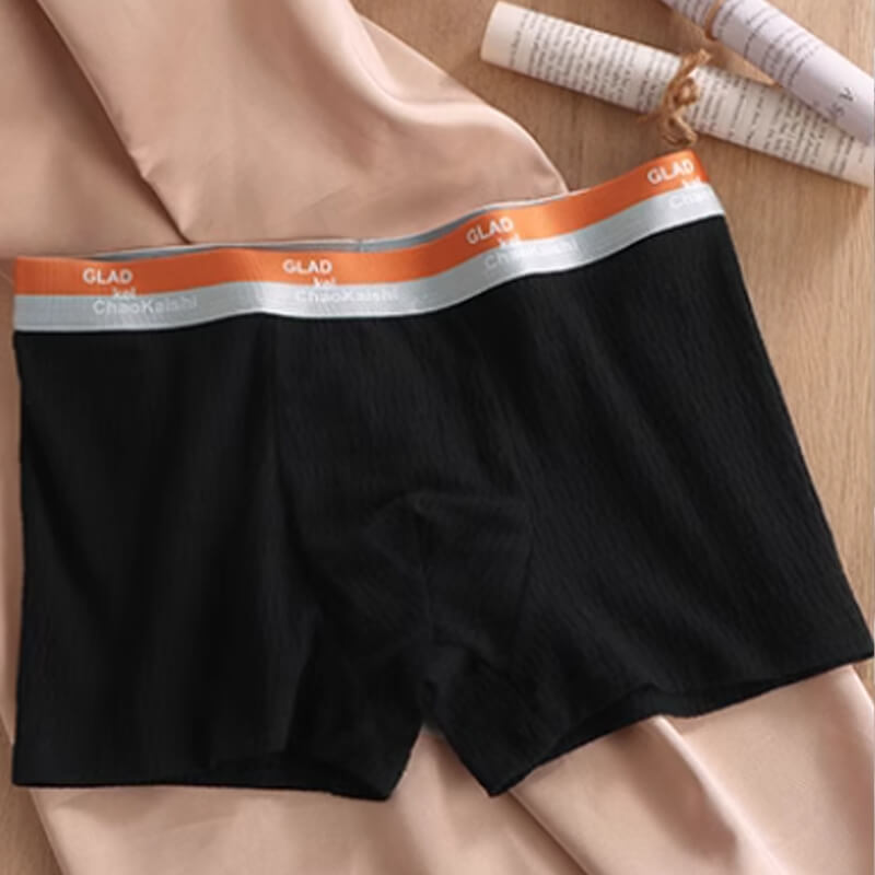 Sous-vêtements en coton jacquard doux pour hommes