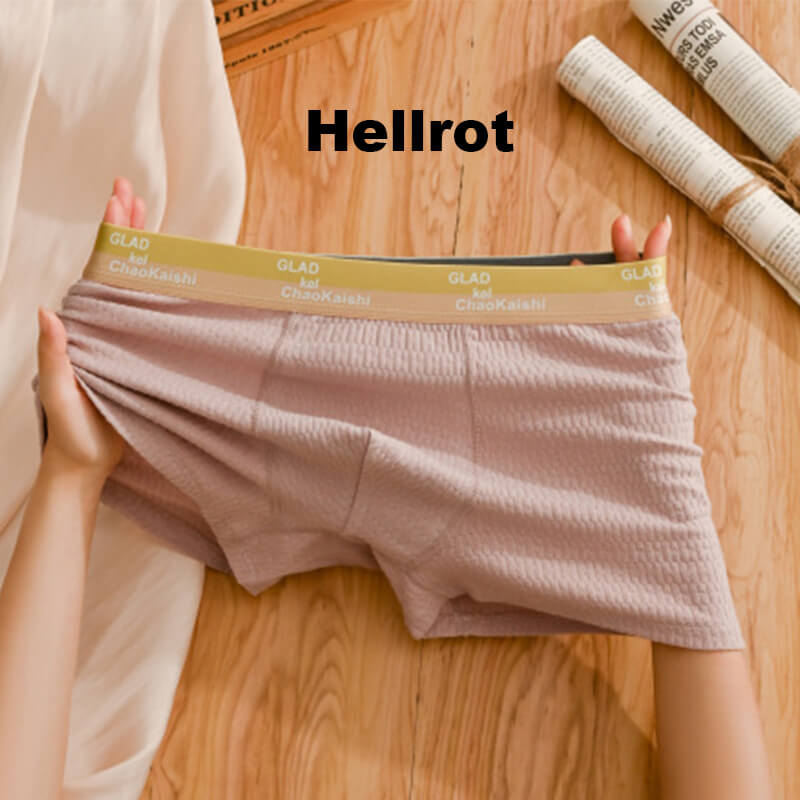 Sous-vêtements en coton jacquard doux pour hommes