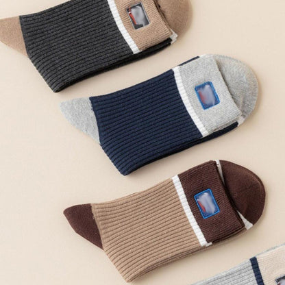 Set de chaussettes d'automne et d'hiver pour hommes avec respirabilité antibactérienne - Super cadeau