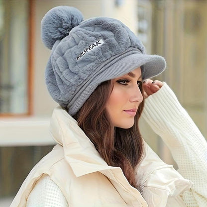 📢📢50% RÉDUCTION DERNIER JOUR! 🎁Le meilleur cadeau pour elle 🎁👒 - chapeau d'hiver pour femme à bord court🥰