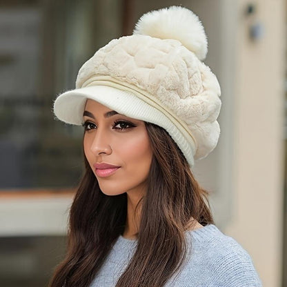 📢📢50% RÉDUCTION DERNIER JOUR! 🎁Le meilleur cadeau pour elle 🎁👒 - chapeau d'hiver pour femme à bord court🥰