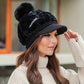 📢📢50% RÉDUCTION DERNIER JOUR! 🎁Le meilleur cadeau pour elle 🎁👒 - chapeau d'hiver pour femme à bord court🥰
