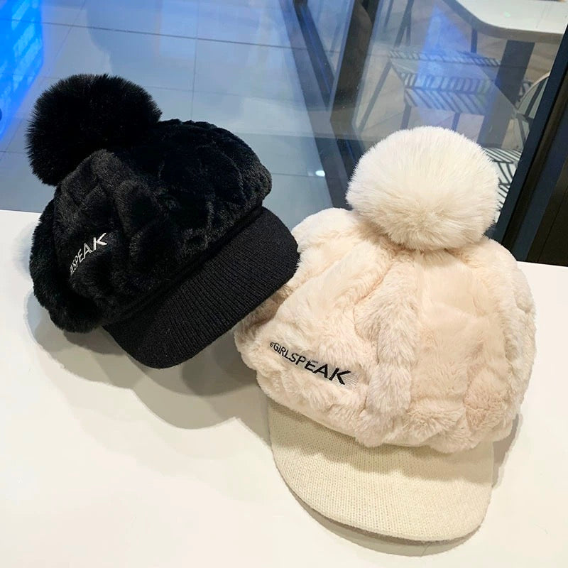 📢📢50% RÉDUCTION DERNIER JOUR! 🎁Le meilleur cadeau pour elle 🎁👒 - chapeau d'hiver pour femme à bord court🥰