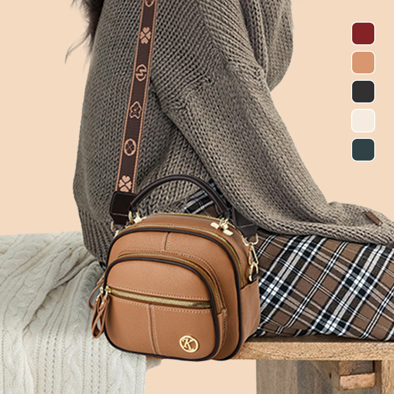 🔥Livraison gratuite🔥Classic multifunctional bag in PU with compartments and adjustable wide shoulder strap.