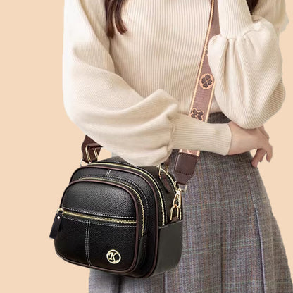 🔥Livraison gratuite🔥Classic multifunctional bag in PU with compartments and adjustable wide shoulder strap.