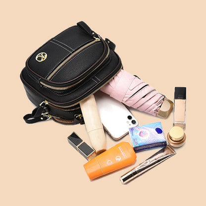 🔥Livraison gratuite🔥Classic multifunctional bag in PU with compartments and adjustable wide shoulder strap.