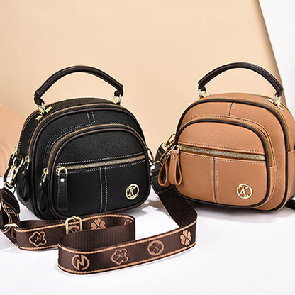 🔥Livraison gratuite🔥Classic multifunctional bag in PU with compartments and adjustable wide shoulder strap.