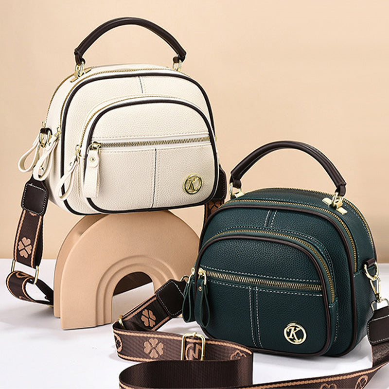🔥Livraison gratuite🔥Classic multifunctional bag in PU with compartments and adjustable wide shoulder strap.