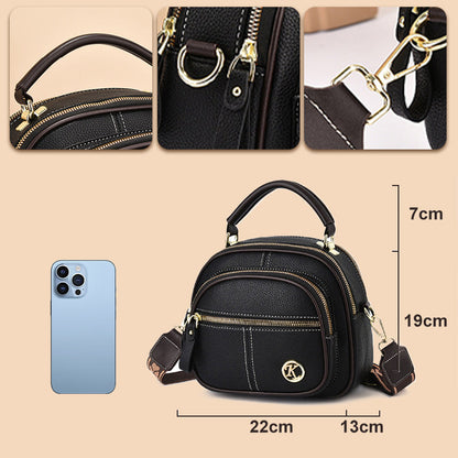 🔥Livraison gratuite🔥Classic multifunctional bag in PU with compartments and adjustable wide shoulder strap.