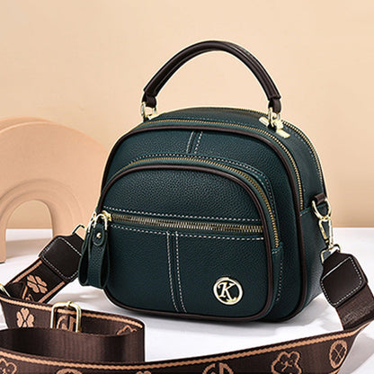 🔥Livraison gratuite🔥Classic multifunctional bag in PU with compartments and adjustable wide shoulder strap.
