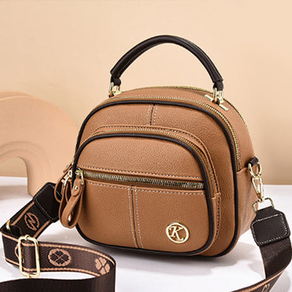 🔥Livraison gratuite🔥Classic multifunctional bag in PU with compartments and adjustable wide shoulder strap.