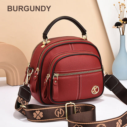 🔥Livraison gratuite🔥Classic multifunctional bag in PU with compartments and adjustable wide shoulder strap.