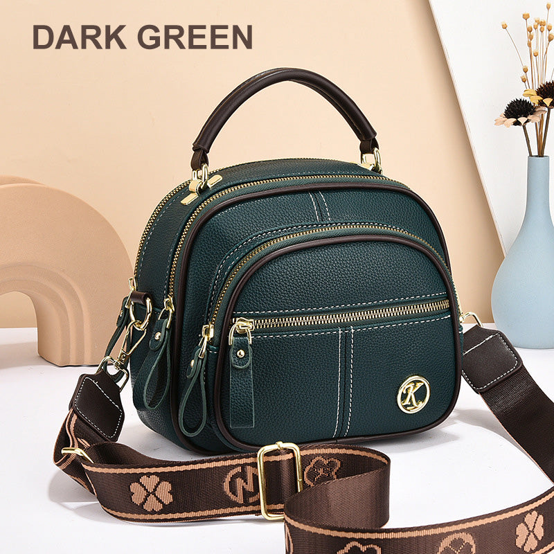 🔥Livraison gratuite🔥Classic multifunctional bag in PU with compartments and adjustable wide shoulder strap.