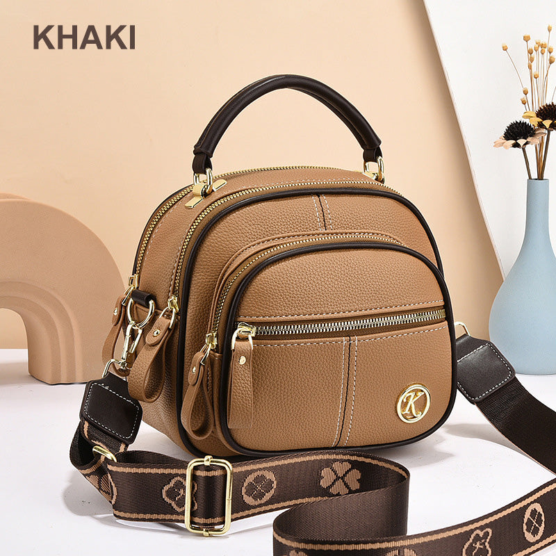 🔥Livraison gratuite🔥Classic multifunctional bag in PU with compartments and adjustable wide shoulder strap.