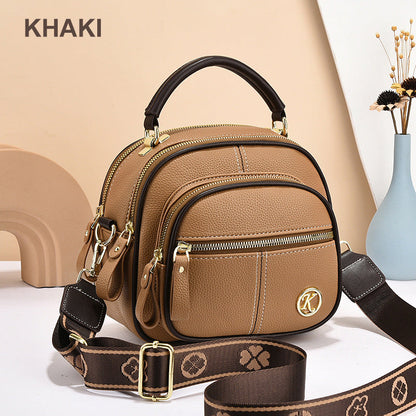 🔥Livraison gratuite🔥Classic multifunctional bag in PU with compartments and adjustable wide shoulder strap.