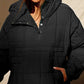 Manteau ample et chaud à capuche pour femmes