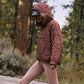 Manteau ample et chaud à capuche pour femmes