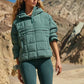 Manteau ample et chaud à capuche pour femmes