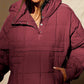 Manteau ample et chaud à capuche pour femmes