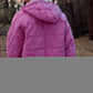 Manteau ample et chaud à capuche pour femmes