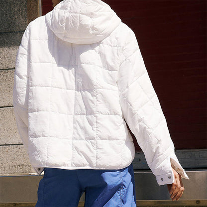 Manteau ample et chaud à capuche pour femmes