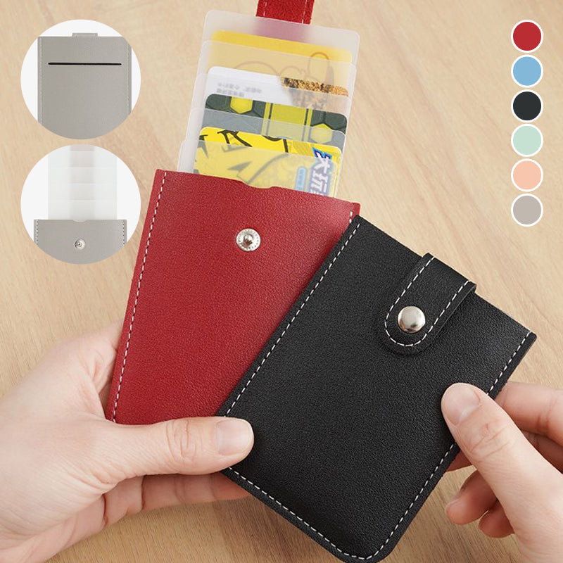 💥ACHETEZ-EN 1，OFFREZ-EN 1 ! Soldes 2026🔥 - Porte-cartes minimaliste et fin, fabriqué en cuir PU durable 🎁✨