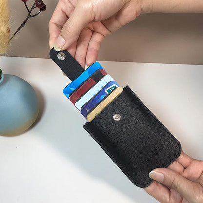 💥ACHETEZ-EN 1，OFFREZ-EN 1 ! Soldes 2026🔥 - Porte-cartes minimaliste et fin, fabriqué en cuir PU durable 🎁✨
