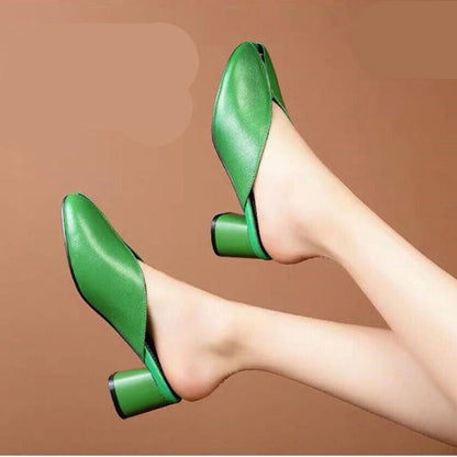 Promotion nouveaux produits -49% OFF🔥Sandales à enfiler à talons hauts et bout ouvert pour femmes d'été