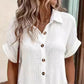 🔥Vente chaude🔥Robe chemise boutonnée à manches courtes et à poches pour femmes