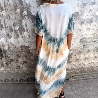 💥Nouveauté à moitié prix💗Robe ample imprimée col V
