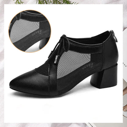 Chaussures en Maille et Faux Cuir à Semelle Souple