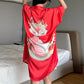 Robe pyjama chemise fine mi-longue