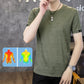 T-shirt Respirant à Manches Courtes et Col Rond pour Hommes