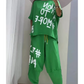 T-shirt et pantalon à deux pièces pour femmes décontractées