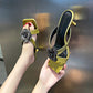 Rigin pour femmes à fleurs à talons à talons