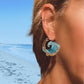 🌊Danseuse à la pointe de la vague--Ensemble collier-bague-boucles d'oreilles bleu élégant