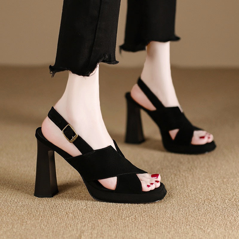 💥50% de réduction pour un temps limité👠Sandales à talons hauts et orteils ouverts