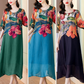 Robe Élégante Flottante à Imprimé Floral pour Femmes en Grande Taille