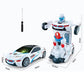 Voiture jouet de police électrique à déformation universelle