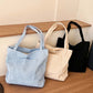 Sac à bandoulière souple de grande capacité pour femmes avec poche