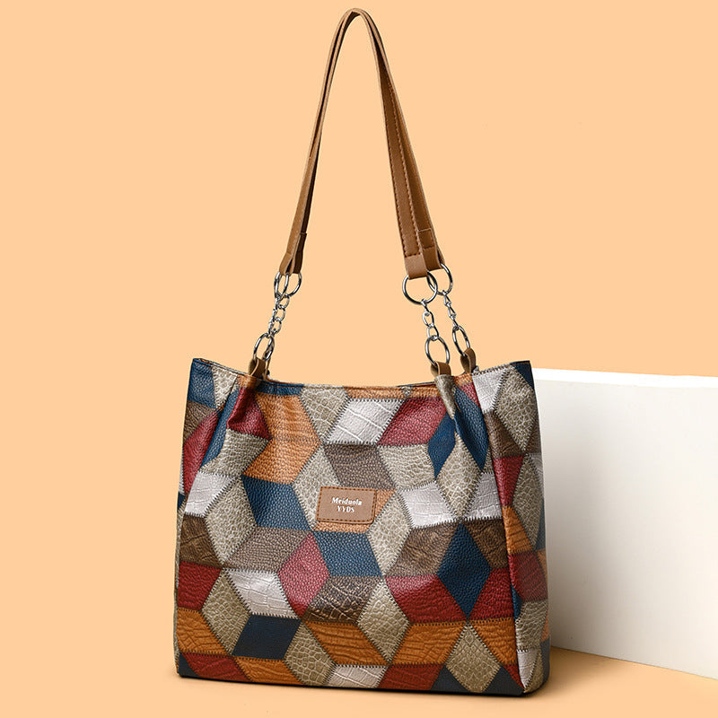 Sac fourre-tout en patchwork pour femmes