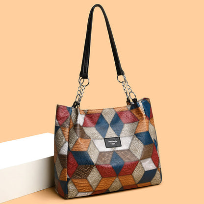 Sac fourre-tout en patchwork pour femmes