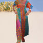 Femme Patchwork Bohème Robe longue couleur