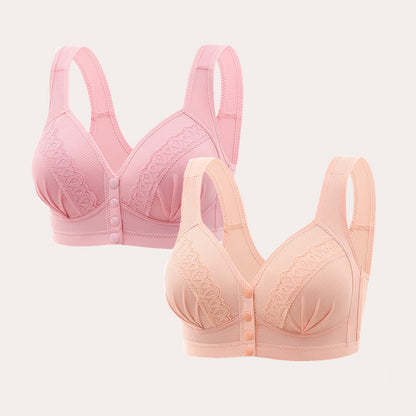 🏆 Soutien-gorge en coton respirant avec boutons sur le devant🌿👑