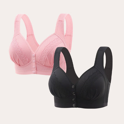 🏆 Soutien-gorge en coton respirant avec boutons sur le devant🌿👑