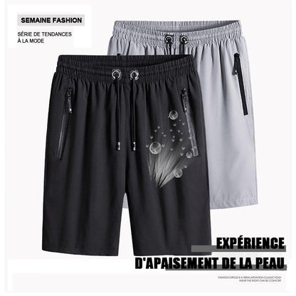 Short extensible en soie glacée pour homme de taille grande