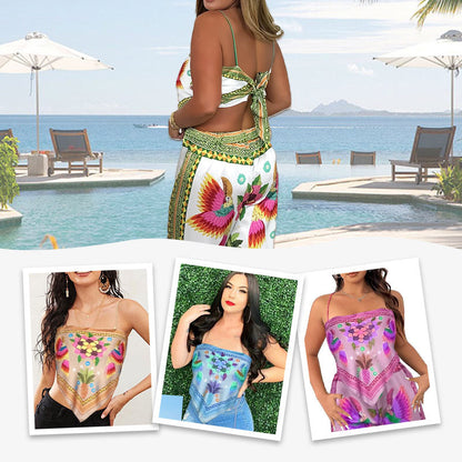 🌺 2026 Hot Sale 🌺Ensemble 2 pièces à imprimé exotique pour femme