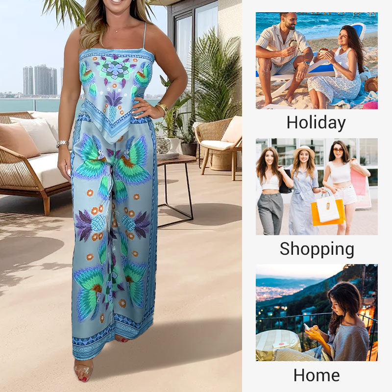 🌺 2026 Hot Sale 🌺Ensemble 2 pièces à imprimé exotique pour femme