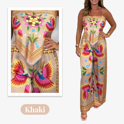 🌺 2026 Hot Sale 🌺Ensemble 2 pièces à imprimé exotique pour femme
