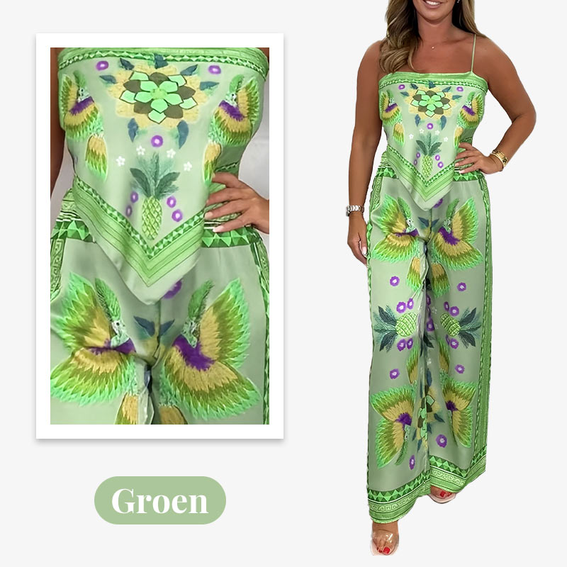 🌺 2026 Hot Sale 🌺Ensemble 2 pièces à imprimé exotique pour femme